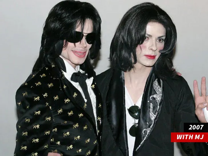 michael jackson impersonator with michael jackson