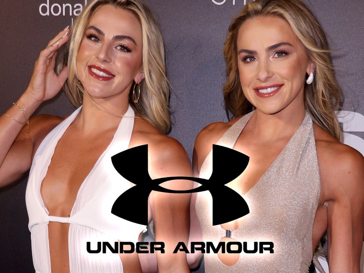 Haley and Hanna Cavinder under armour